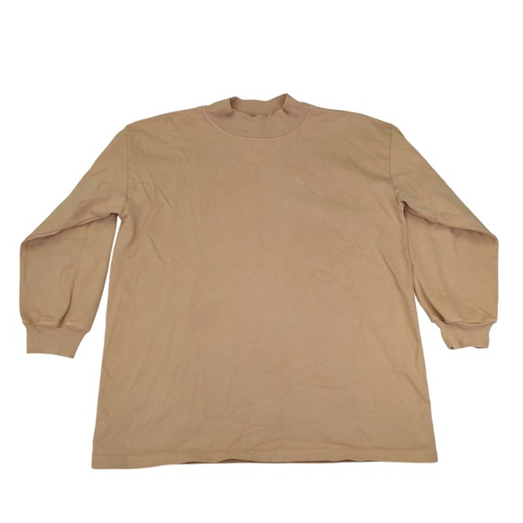 Rudy Jude Gardeners Shirt Oversized Long Sleeve Heavy Shirt Mock Neck Top Medium - Picture 1 of 9
